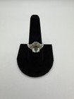 Sterling Silver Large Oval Stone Ring Size 9 Vintage Filigree — photo 3