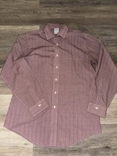 Brooks Brothers Red Gingham Check Long Sleeve Button Down 15.5-34 Non Iron