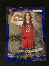 2025 WNBA PRIZM SONIA CITRON VARIATION BLUE VELOCITY ROOKIE RC MYSTICS #148 