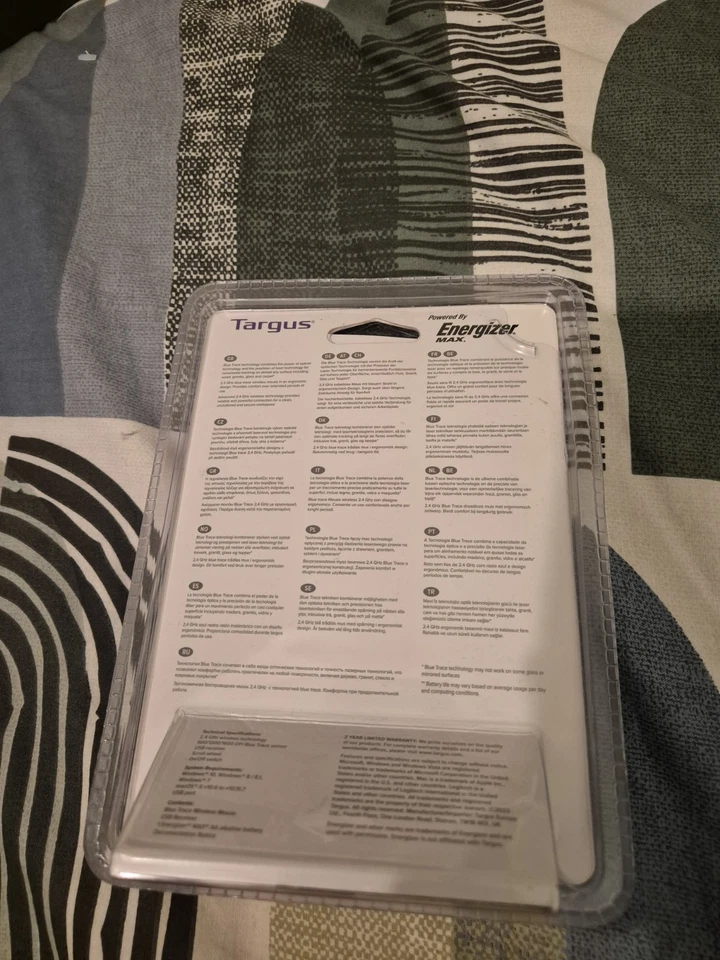 Targus Wireless USB Laptop Optical Mouse Black AMW50EU Brand New Sealed Boxed UK - Image 2 of 4