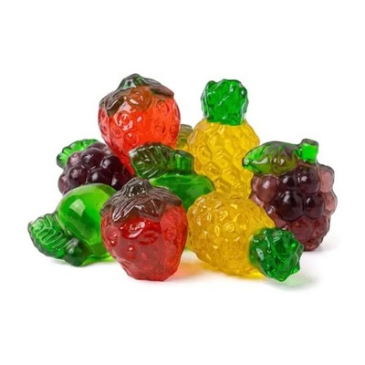 3D Gummy Fruit Mix Candy | Soft Chewy Fruity Assorted Gummies | Sweet Treat