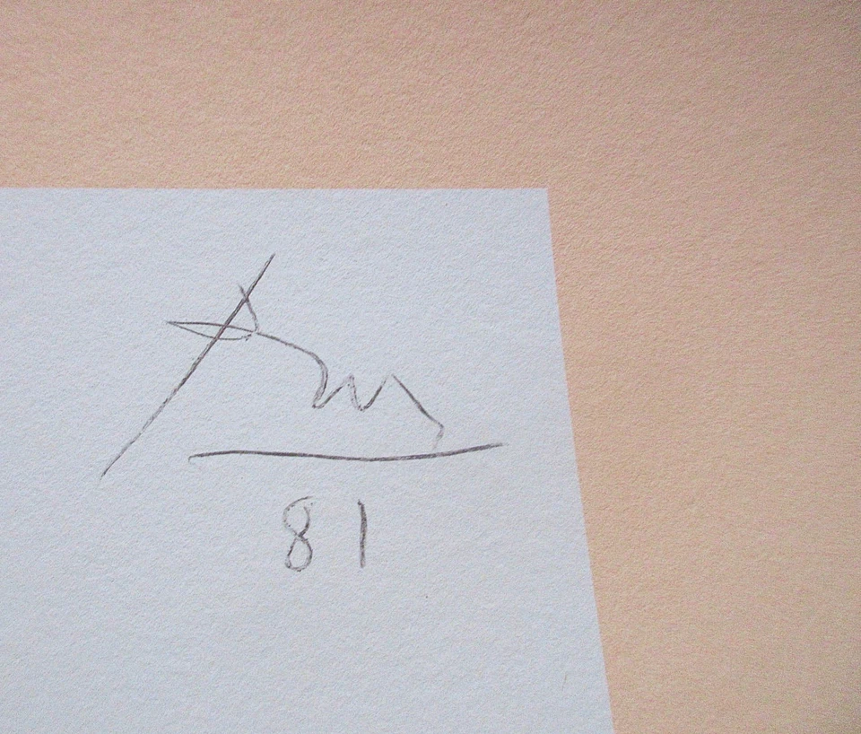 Роберт Motherwell искусства Чикаго 1981 абстрактная литография печати 27 x 20 - Изображение 3 из 4