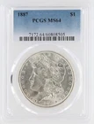 1887 Morgan Silver Dollar PCGS MS64 S$1 Philadelphia Minted No Reserve