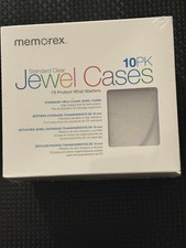Memorex Standard 10mm Clear Jewel CD DVD Cases 10 Pack High Impact Plastic -NEW