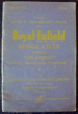 ROYAL ENFIELD 150 ENSIGN MOTORCYCLE Spare Parts List Dec 1955 #507/2 1/2M.1255