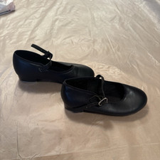 Black Unisex Mary Jane Tap Dance Shoes with Metal Taps Plates MPN S21 1AD