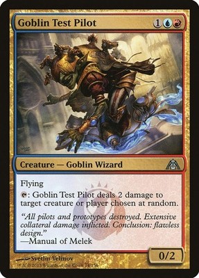 2013 Magic: The Gathering: DGM - Goblin Test Pilot (#74, U, Moderately Played)