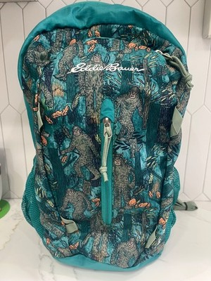 Eddie Bauer Stowaway 20L Lightweight Packable Backpack Bigfoot Sasquatch RARE