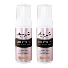 Loving Tan 2 HR Express Deluxe Bronzing Mousse Medium 120ml Pack of 2