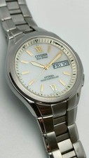 Citizen Attesa Radio Solar Day-Date Watch Day & Week Display Used