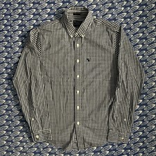 Abercrombie Fitch Mens Plaid Button Down Shirt Size L Muscle Fit Long Sleeve
