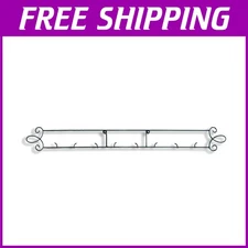 Black Plate Rack for 4 Plates - Sturdy Metal Construction