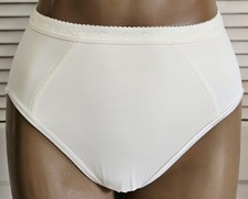 Flexees 5044 Firm Control High-Cut Brief Girdle Panty Shaper Ivory Large