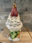 Vintage Rooster Pitcher Large Hand Painted Excellent Cond — photo 2