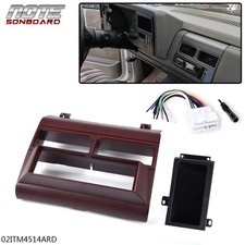 Radio Single Din Dash Kit Pocket Bezel Red Fit For 1988-1994 Chevy Gmc Trucks Radio Single Din Dash Kit Pocket Bezel Red Fit For 1988-1994 Chevy Gmc Trucks