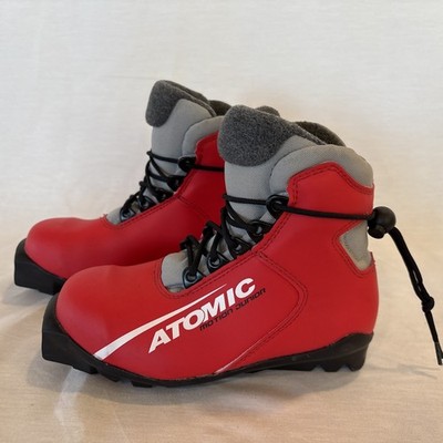 Atomic Motion Junior Youth Kid's Cross Country Ski Boots SNS Red 13.5K US