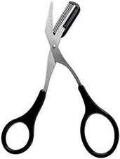 Professional Precision Eyebrow Trimmer Scissors Scissors with Comb and Non Slip