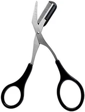 Professional Precision Eyebrow Trimmer Scissors Scissors with Comb and Non Slip