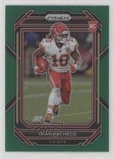 2022 Panini Prizm Rookies Green Prizm Isiah Pacheco #352 bn5