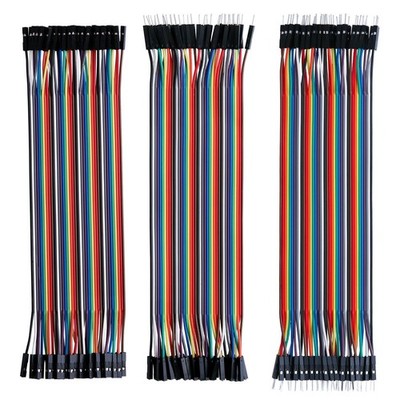 ELEGOO Dupont Wire 120pcs(male to female,male male, female female)