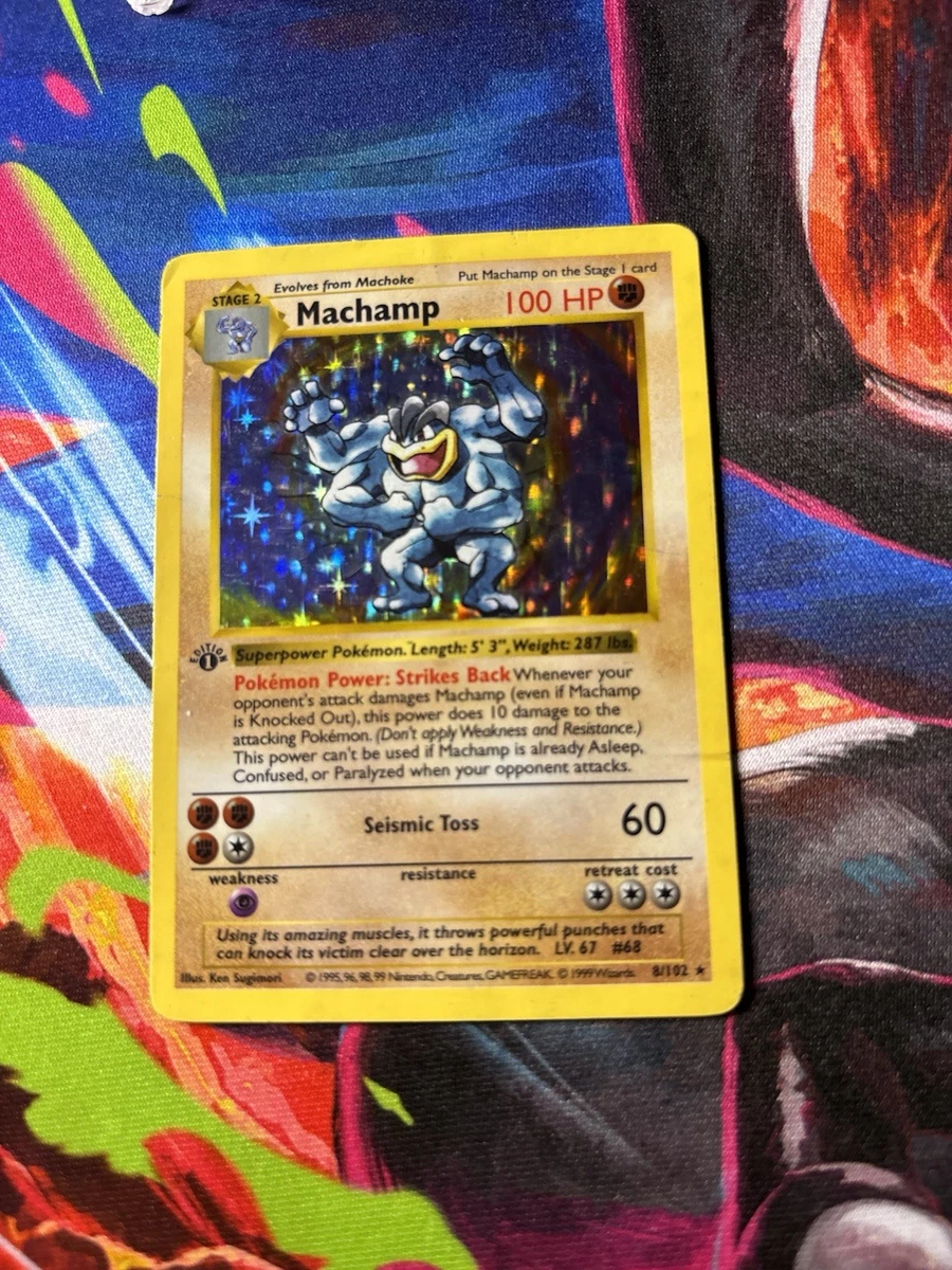 25+ Machamp Pokémon TCG Shadowless Individual Collectible Card