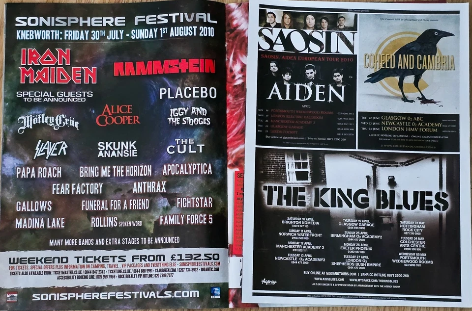 Magazine Mixed x9 Set 7-Kerrang - Muse, Bullet for My Valentine, Used See Info - Image 4 of 4