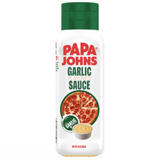 Papa Johns Garlic Flavored Sauce Pizza Breadstick Dip Squeeze Bottle 14oz