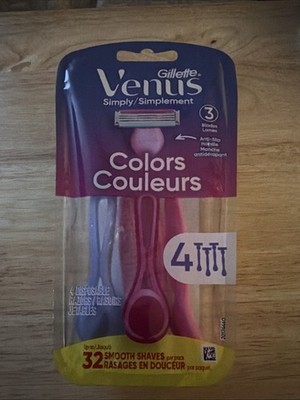 Gillette Venus Simply 3 Disposable Razors 5 Pack Women Smooth Shave