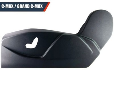 FÜR FORD C-MAX MK2 GRAND C-MAX 15-20 FAHRERSITZ SCHWARZ SEITE PANEL SITZBEZUG