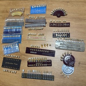 Vintage Lot Trubyte Bioform Duratone Hue Teeth Shade Guides Variety Mixed Bundle