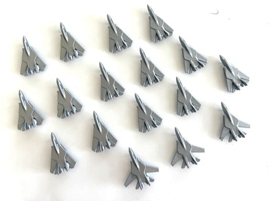 3D Printed Jet Fighter Mini | Twin Engine Swing Wing | 1:600 Scale Model