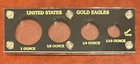 Capital Holder Plastic Case For US Gold Eagles Coins: $50 $25 $10 $5 - Black