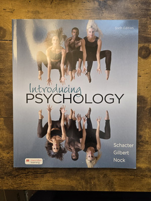 Introducing Psychology Sixth Edition Schacter Gilbert Nock Paperback BRAND NEW