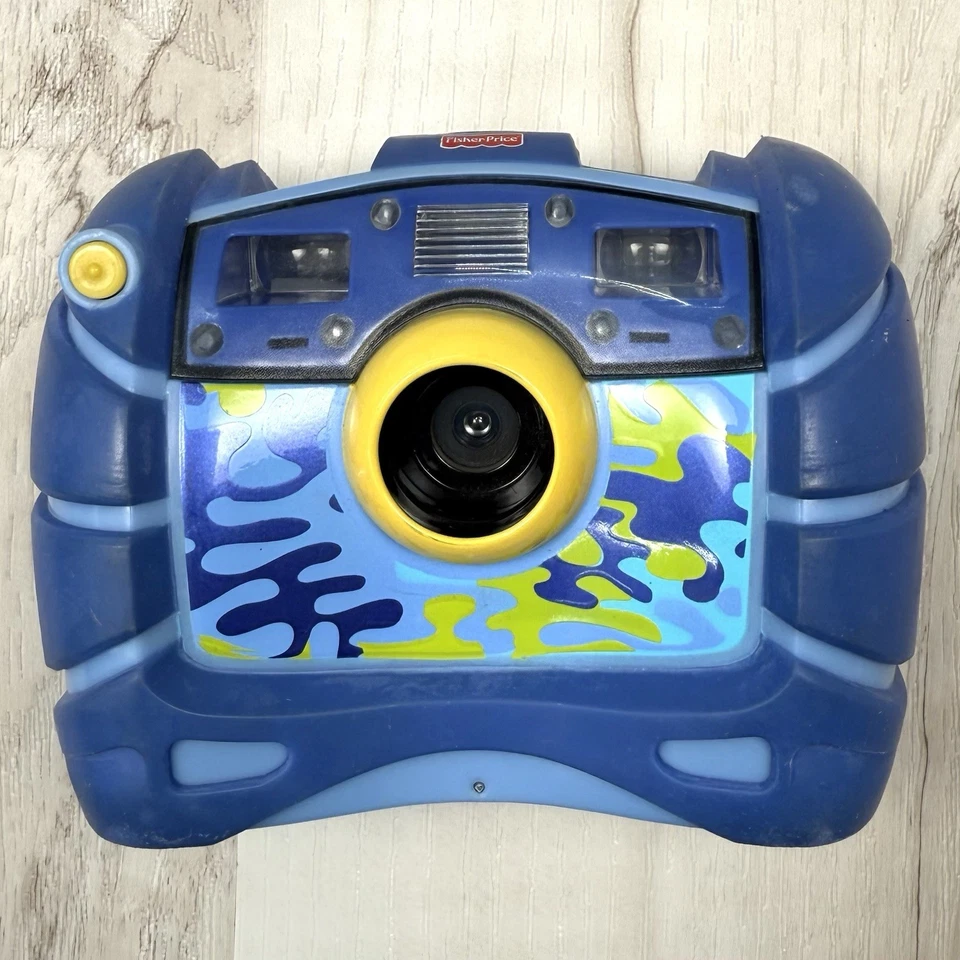 2007 Mattel FISH-PRICE синий детский цифровой камеры + чехол M8071/2 работает - Изображение 4 из 4