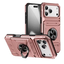 Shockproof Hard Card Wallet Case Magnetic Stand Cover For iPhone 17 Pro Max Air
