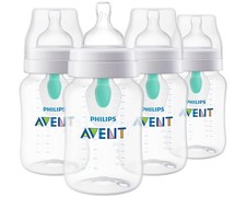 Anti Colic Baby Bottles with Nipples 4 Pack