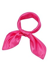 Chiffon Scarf Square Neck Scarf Handkerchief 23.6 x 23.6 inches Dark Rosy