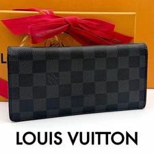 Louis Vuitton Damier Graphite Portefeuille Brazza Folding Long Wallet
