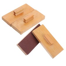 4 Pcs Wood Rhythm Sticks Musical Instrument Castanet Sanding Block for Crafts