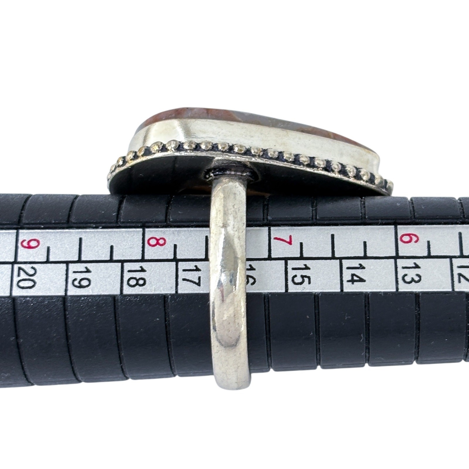 Teardrop Agate Statement Ring | Sterling Silver 9… - image 7