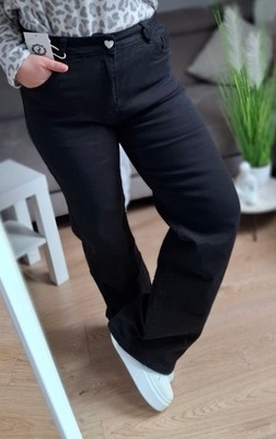    Karostar wie Jewelly Baggy High Straight Leg Jeans Hose lange Beinlänge!!
