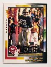 TONY SMITH 1992 Wild Card Football Rookie #76 Kansas City Chiefs. rookie card picture