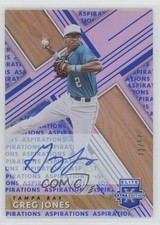 2019 Panini Elite Extra Edition Aspirations Blue 43/50 Greg Jones #22 Auto 0j81