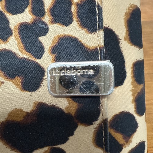 Liz Claiborne Animal Print Women Trifold Wallet 7.5” X 4” Cheetah Leopard Vintag - Picture 2 of 23