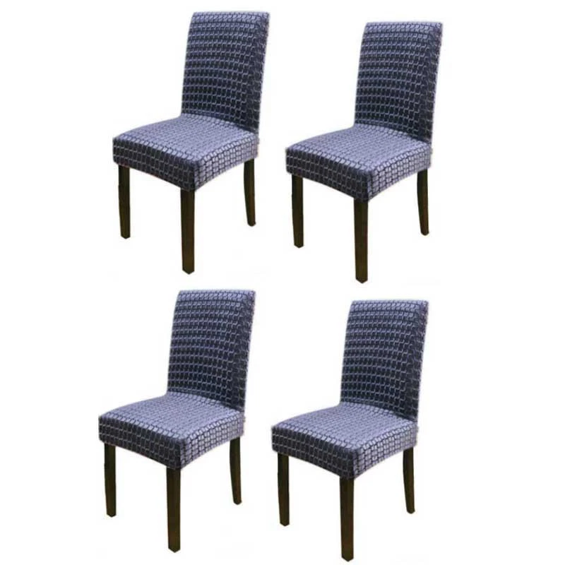 Dining Chair Seat Covers – Stretchable Slipcovers, Washable Fabric (Set of 4) - Image 4 of 4
