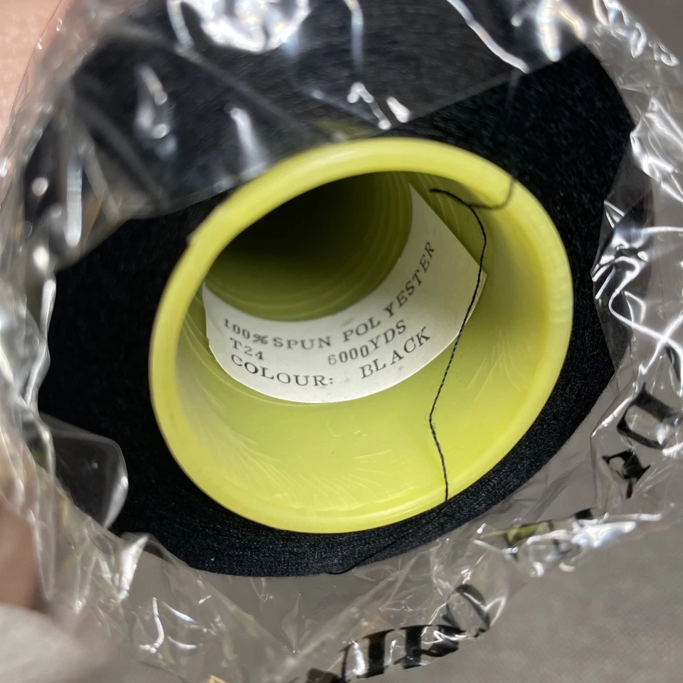 Lot of 4 Spools Black Polyester Thread, Multi-purpose, 6000 Yds Un-branded NEW - Image 2 of 2