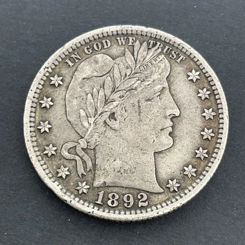 1892-P Barber Quarter — photo from another recent sale
