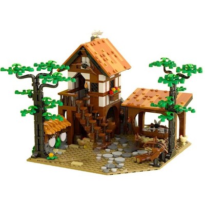 MOC Archery Range Expansion for Large Castle Sets Building Kit 908 Pcs