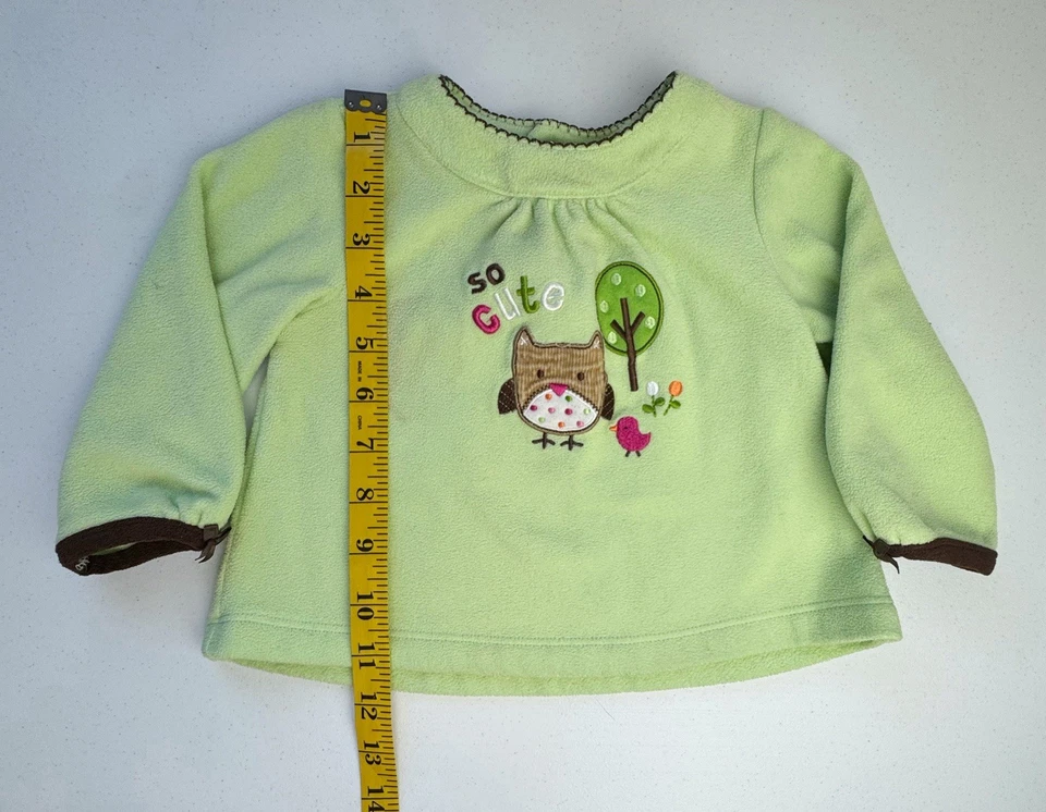 Juego de 2 vellón Carters Owl 12 meses Foto 2 de 4