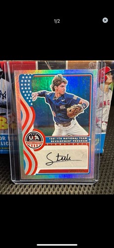 2025 Panini USA Stars And Stripes Steele Hall Foil Auto #nts-sh Reds DP